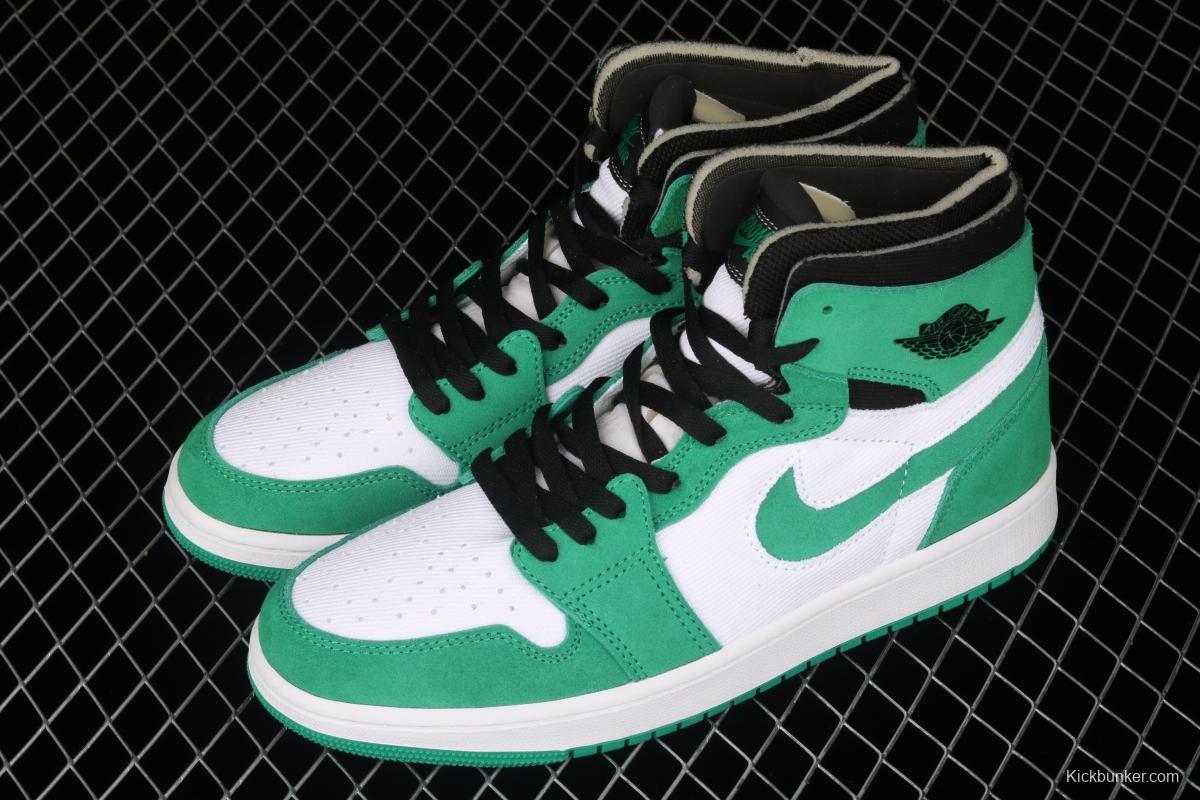 Air Jordan 1 Zoom CMFT StAdidasium Green white and green splicing CT0978-300