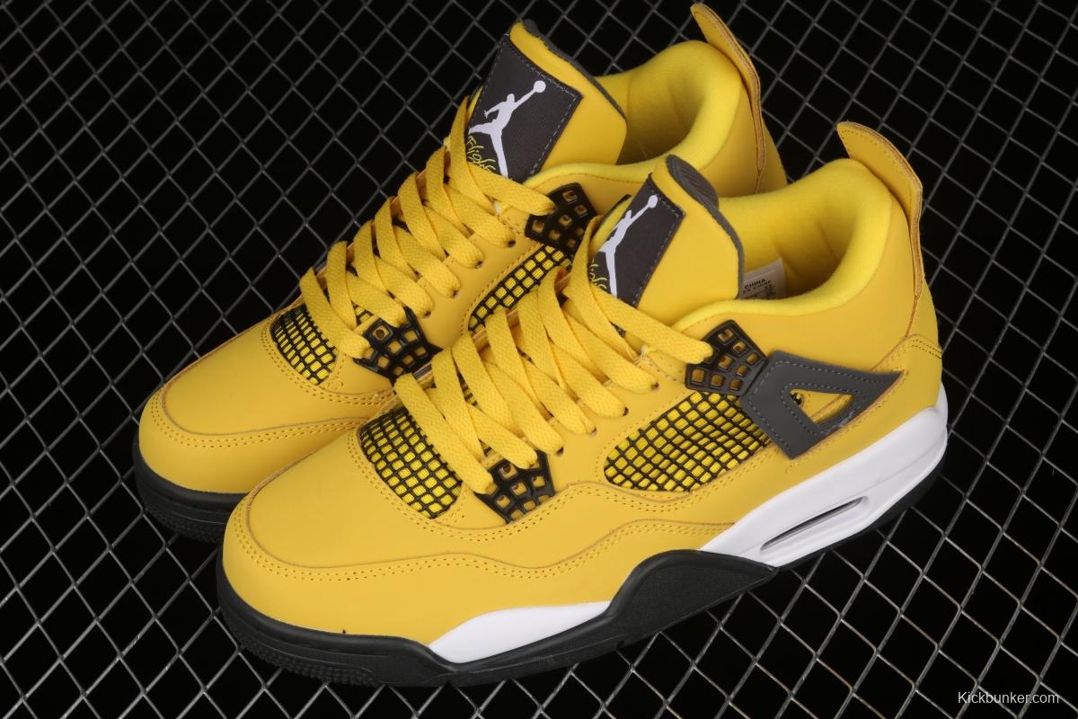 Air Jordan 4 Lightning Yellow Battery 314254-702