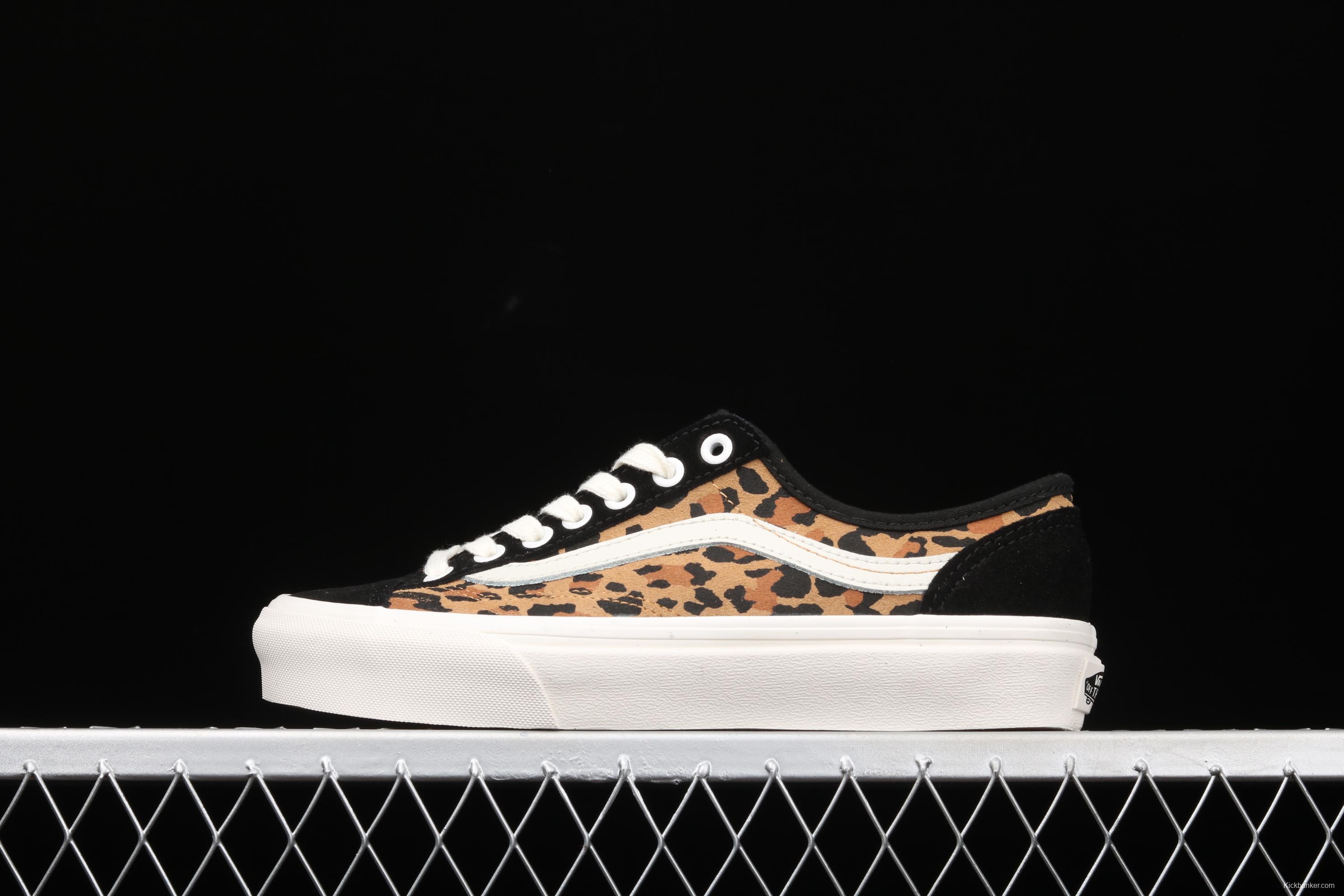 Vans Style 36 Decon Sf Vance leopard print spliced fur retro low upper shoes VN0A3MVL4Y5