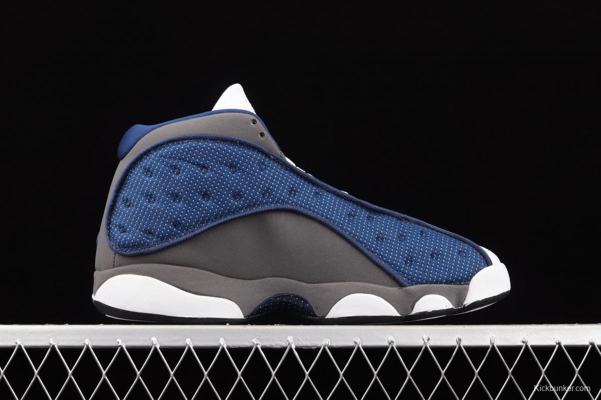 Air Jordan 13 Flint GIGI 3 3 White Blue Naval Blue 415171-404