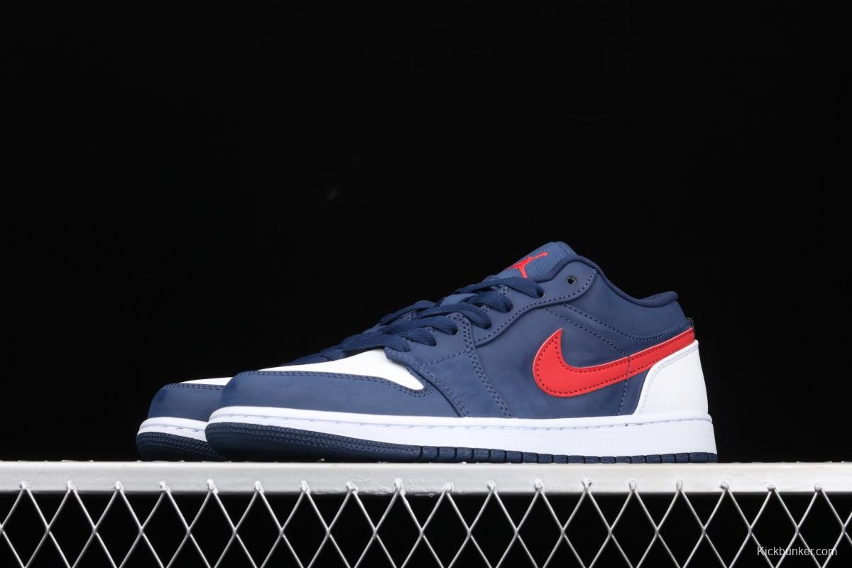 Air Jordan 1 Low Patriot Blue Red low Gang Culture Leisure Sports Board shoes CZ8454-400