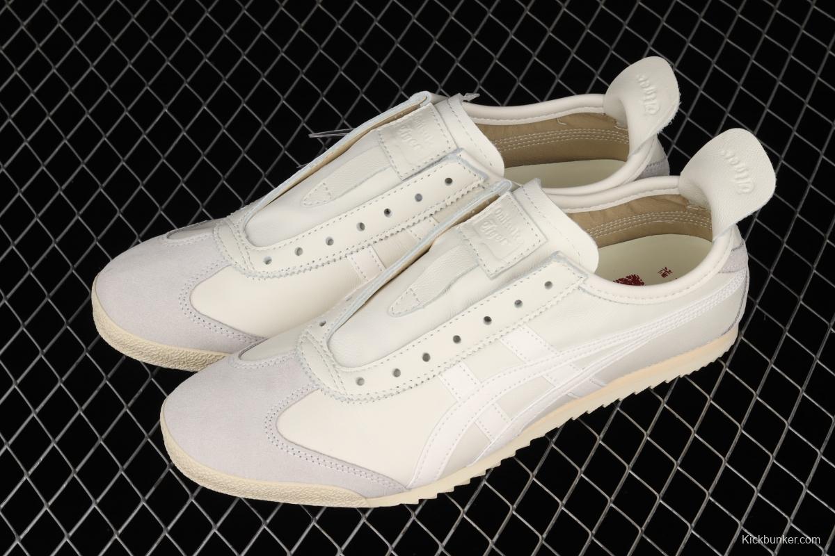 OnitsukaTiger Mexico 66 Deluxe strapless head sheepskin casual running shoes D7Q0L-0101