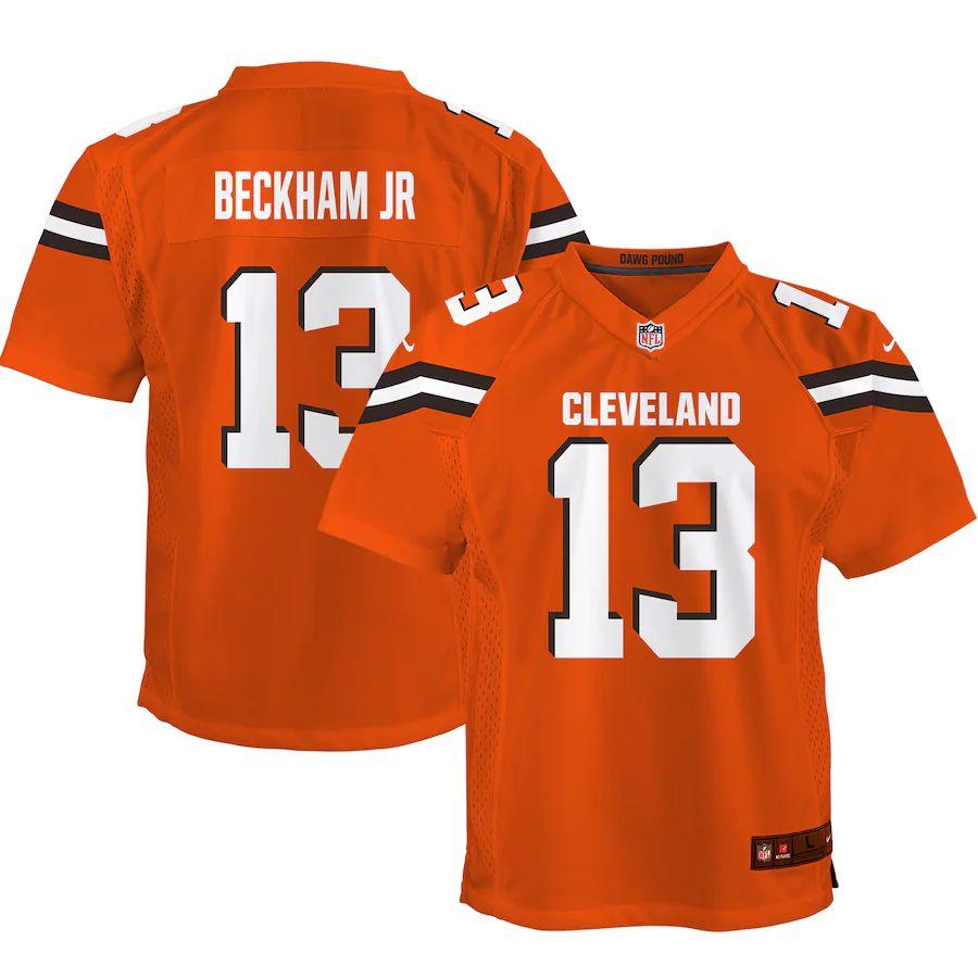 Youth Odell Beckham Jr Orange Player Limited Team Jersey