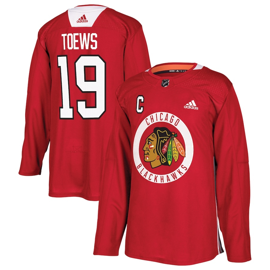 Youth Jonathan Toews Red Practice Player Team Jersey