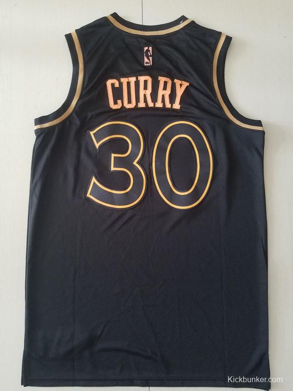 Stephen Curry 30 Black Golden Edition Jersey