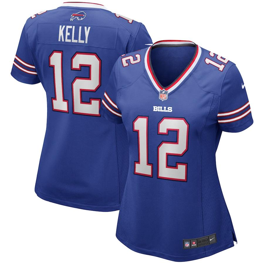 Women's Jim Kelly Royal Retired Player Limited Team Jersey