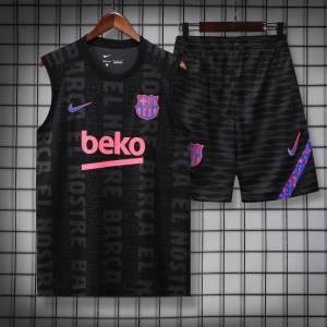 22/23 Barcelona Black Pre-match Training Jersey Vest