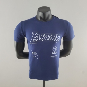 2022 NBA Lakers Blue T-Shirts #K000227