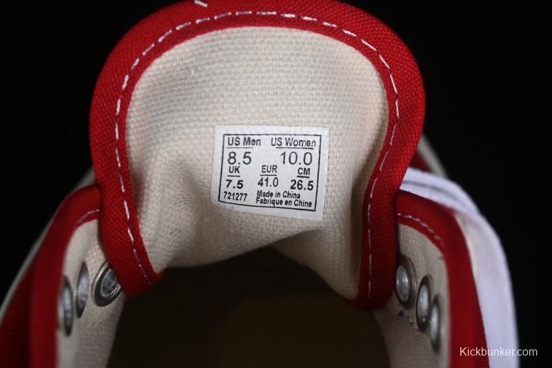 Kamiya x Vulcanize Sneaker 23AW High-End Line Mihara Yasuhiro Dissolution Red Shawn Yue Same Style Painted Letters Low-Top Canvas Shoes