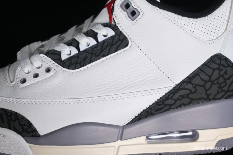 Nike Air Jordan 3 Retro Cement Grey Sneakers - CT8532-106