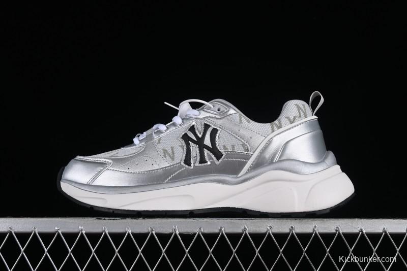New York Yankees NY MLB Fast Ball Classic Monogram 24SS Retro Casual Running Shoes - 3ARNFSB4N50SS