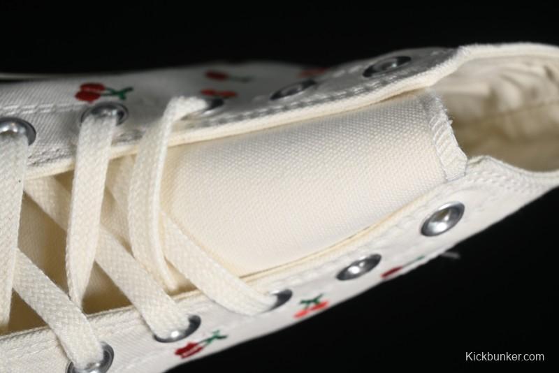 Converse Chuck 1970s Official Cherry Embroidery Canvas Sneakers - A08863C