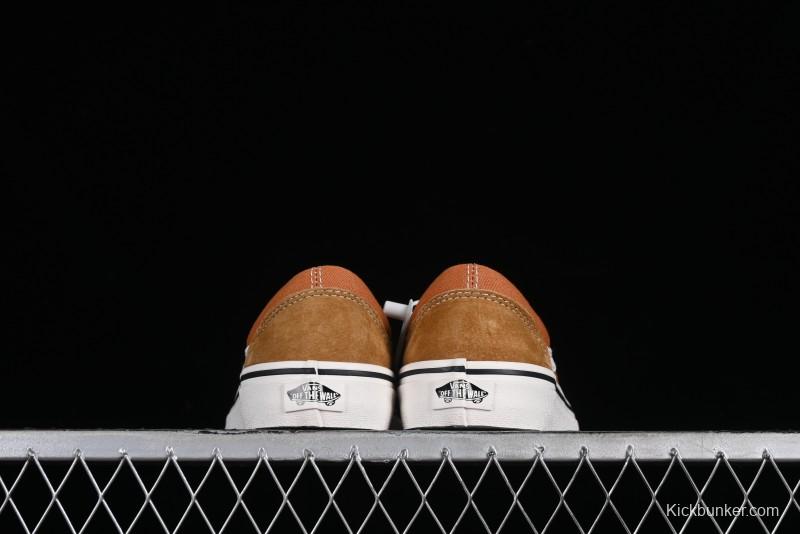 Vans Old Skool Reissue 136 High-End Series Round Toe Orange Canvas Vulcanized Shoes - VN000MT6BKQ