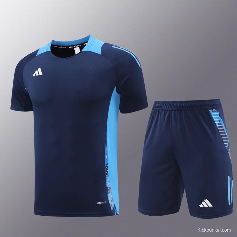 24/25 Adidas Navy Short Sleeve Jersey+Shorts