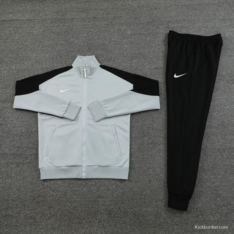 24/25 Nike Grey/Black Full Zipper Jacket +Long Pants