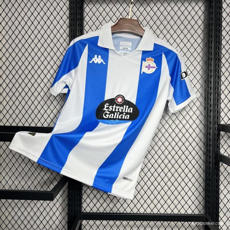 24/25 Deportivo De La Coruna Home Jersey