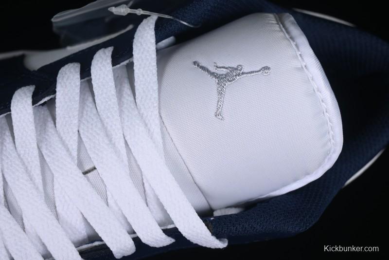 Nike Air Jordan 1 Low AJ1 White Blue Grey Low Top Lifestyle Basketball Shoes - 553558-141