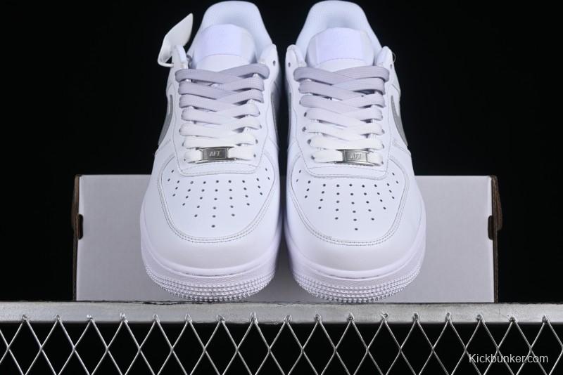 Nike Air Force 1 '07 Low Customized Anime Theme Gradient Grey Swoosh Casual Sneakers - FN0366-102