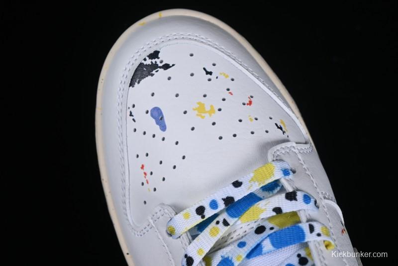 Nike SB Dunk Low Color Ink Splash Anniversary Custom Low-Top Casual Skate Shoes - FC2025-305