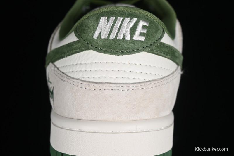 Stussy x Nike SB Dunk Low Retro Premium Casual Sneakers - DQ1098-340