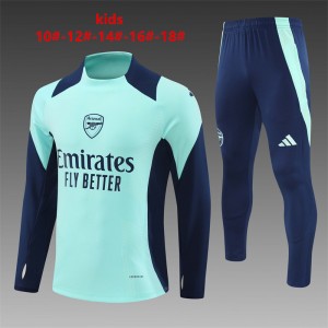 24/25 Kids Arsenal Blue/Navy Half Zipper Jacket+Long Pants