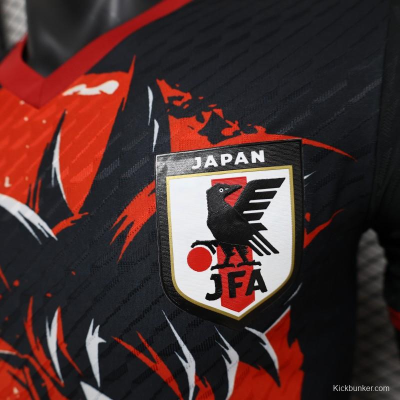 Player Version 2024 Japan Dragon Ball Goku Red/Black Jersey