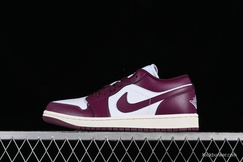 Nike Air Jordan 1 Low AJ1 White Rose Pink Low Top Casual Sneakers DC0774-161