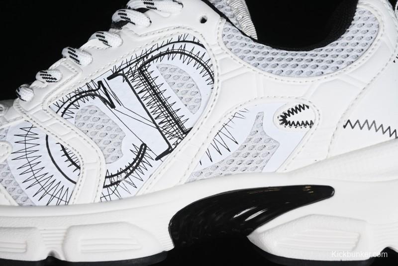 Dior Chrono Round Toe Lace-Up Lifestyle Casual Running Shoes - 59K GREY