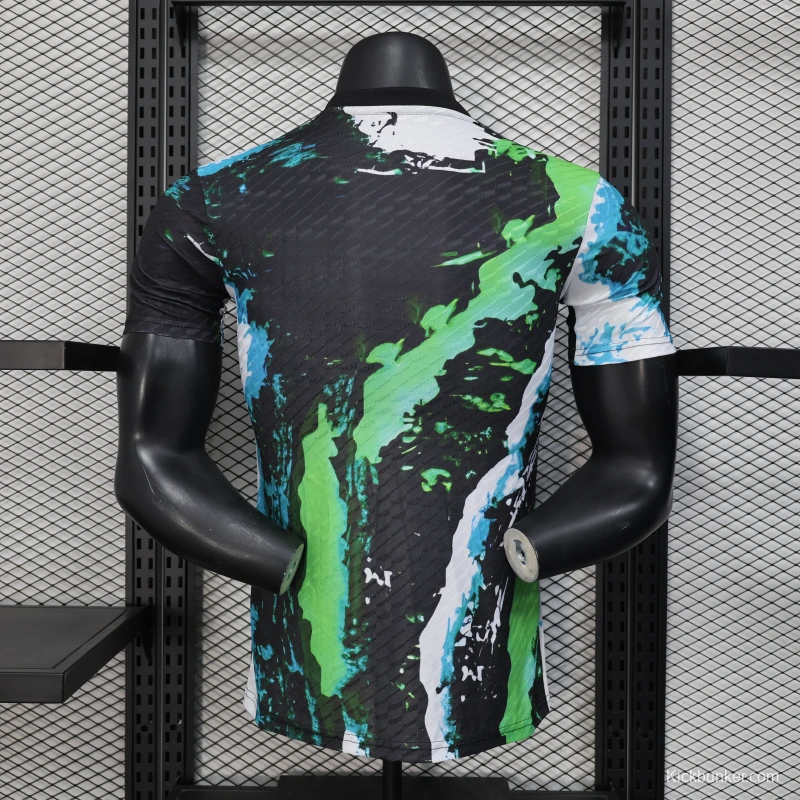 25/26 Player Version Real Madrid Black Splash Art Special Edition Jersey