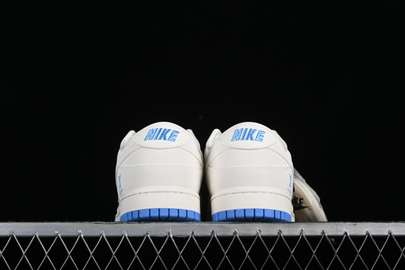 Nike SB Dunk Low LV Collaboration - Beige Navy Anniversary High-End Custom Low-Top Casual Skate Shoes - XX2025-322