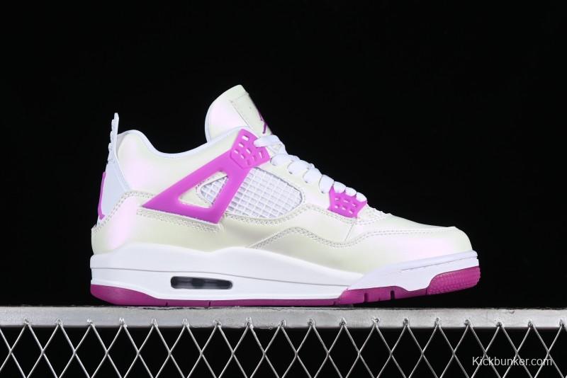 Nike Air Jordan 4 Retro Sneakers with Hyper Violet Accents - FQ1314-151