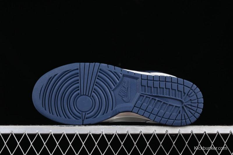 Nike SB Dunk Low UN Collaboration - Light Blue Swoosh Anniversary Custom Low-Top Casual Skate Shoes - FC1688-138