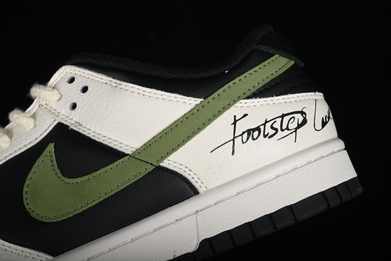 Nike SB Dunk Low Casual Skateboarding Shoes in Beige Green with Hemp Rope Detail - LK2146-511