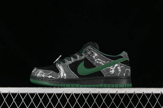 Nike There Skateboards x Nike SB Dunk Low Graffiti Art Style Collaboration SB Low Top Casual Skate Shoes - HF7743-001