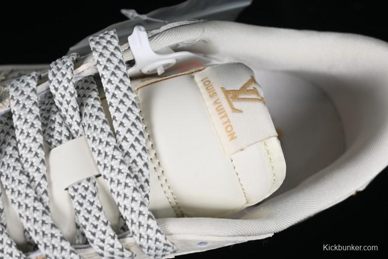 Nike Travis Scott x Fragment Design x Jordan Air Jordan 1 Low OG SP AJ1 LV Khaki Denim Casual Sneakers - SJ2068-009