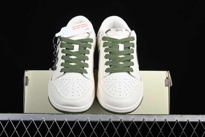 Stussy x Nike SB Dunk Low Anniversary Premium Customized Sneakers - DQ1098-381