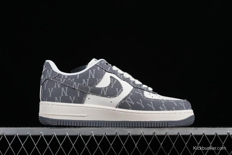 Nike Air Force 1 '07 Low LV Collaboration - Grey Double Swoosh Casual Sneakers - HD1968-030