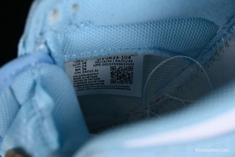 Nike Dunk Low Retro SB Casual Sneakers in Ice Blue Colorway - DV0833-104
