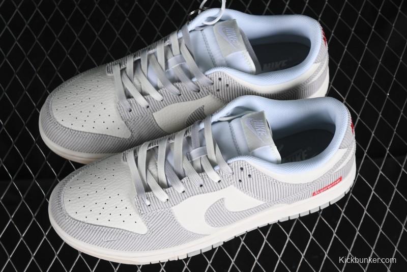 Nike SB Dunk Low Supreme Collaboration Anniversary Customized Casual Sneakers - FC1688-143