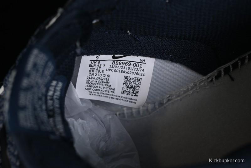 Nike SB Dunk Low BAPE Collaboration - Light Blue Grey Anniversary High-End Custom Low-Top Casual Skate Shoes - BB8969-001