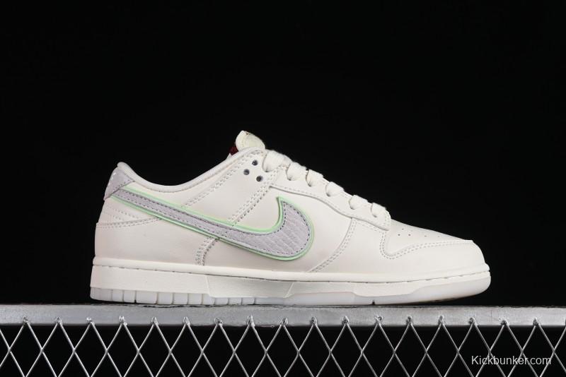 Nike SB Dunk Low Year of the Dragon Limited Edition - White Dragon Anniversary Custom Low-Top Casual Skate Shoes - CF3688-001