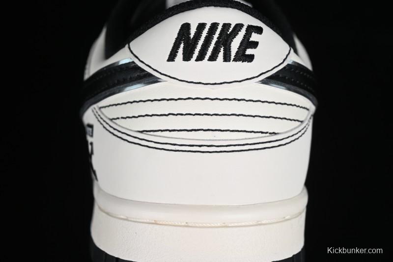 Nike SB Dunk Low OFF-WHITE Collaboration - Anniversary Edition Customized Low-Top Casual Skate Shoes - DJ2024-003