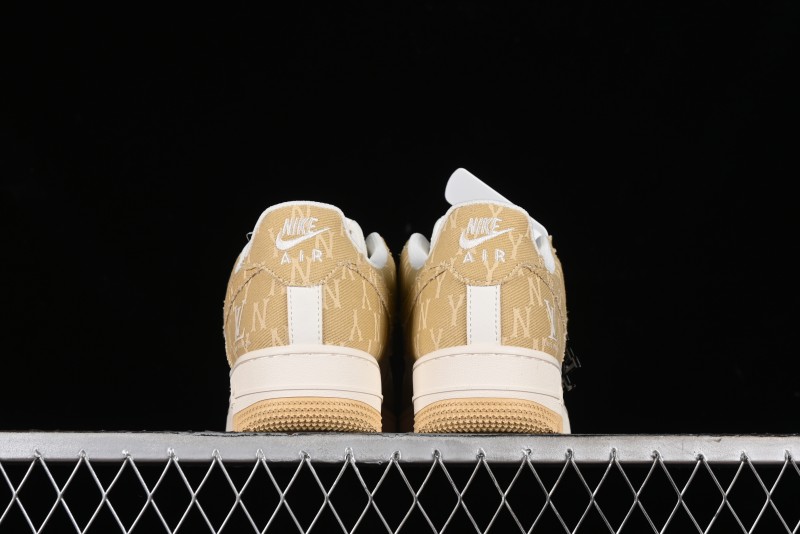 Nike Air Force 1 '07 Low LV Collaboration - Khaki Double Swoosh Low-Top Casual Sneakers - HD1968-027