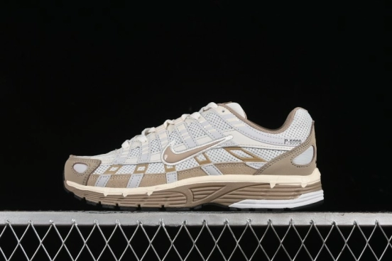 Nike P-6000 Premium Retro Casual Sneakers with Layered Design - FQ8243-025