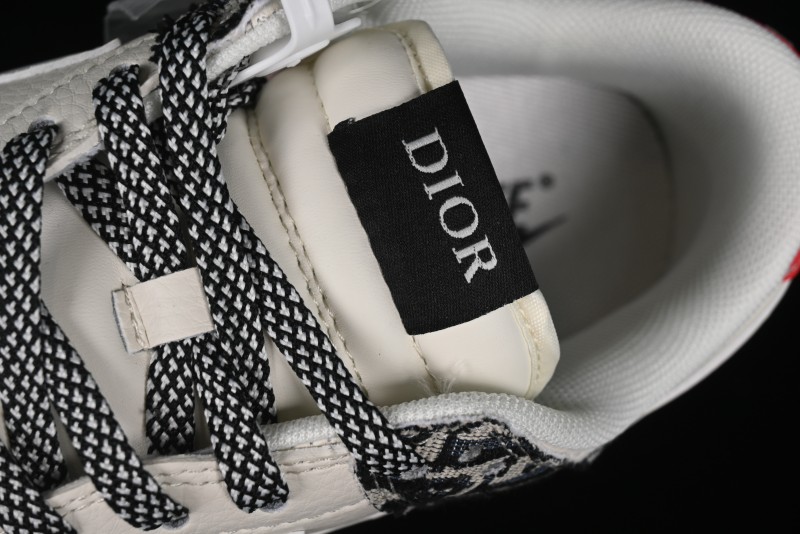 Nike SB Dunk Low Dior Collaboration - Black Grey Pattern Anniversary High-End Custom Low-Top Casual Sneakers - XY1688-010