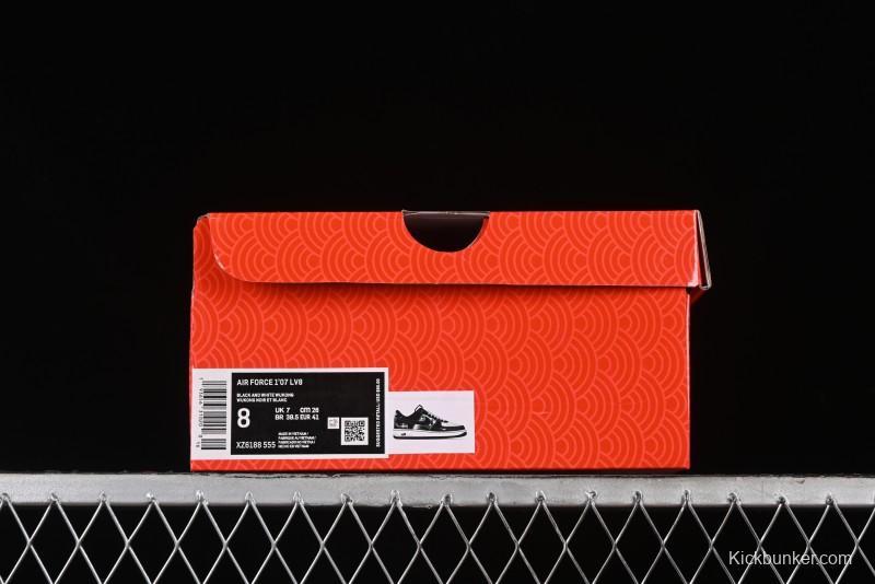 Nike Air Force 1 '07 Low Stussy Collaboration - Mythical Wukong Low-Top Casual Sneakers - XZ6188-555