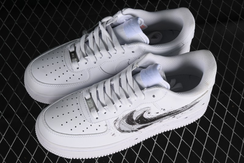 Nike Air Force 1 '07 Low Casual Sneakers with Chinese Ink Painting Design - LL6976-521