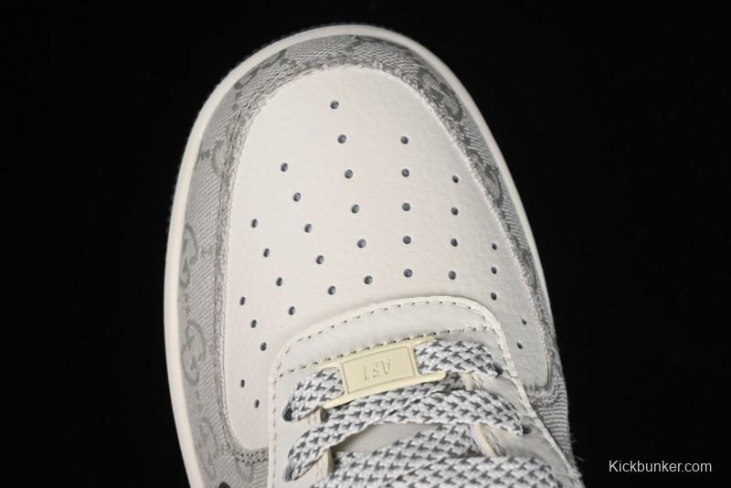 Nike Air Force 1 '07 Low Gucci Collaboration - Ash Grey Low-Top Casual Sneakers BB9577-102