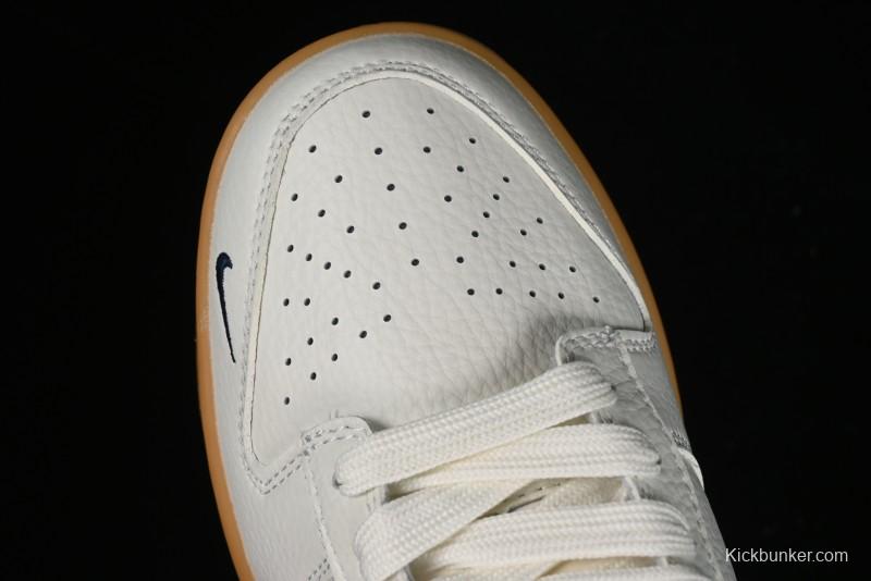 Nike SB Dunk Low Supreme Collaboration - Off White Gum Anniversary Customized Low-Top Casual Skate Shoes - JH8310-945