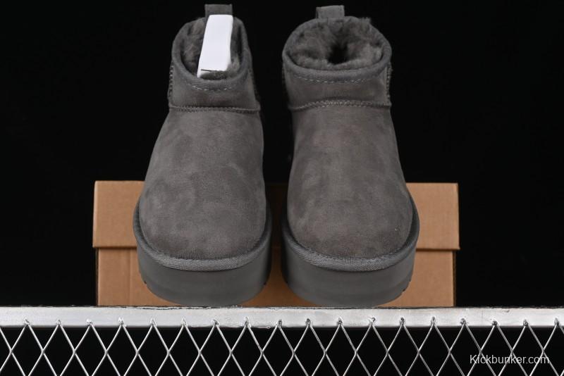 UGG Classic Ultra Mini Platform 3CM Wool Blend Mini Short Boots - 1135092